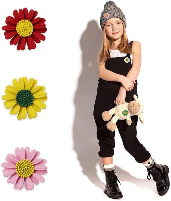 6 Stykker Daisy Blomsterbroche Kvinder Daisy Broche til Kvinder Tøj