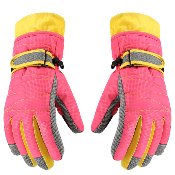 Vinter Varma Handskar för Kallt Väder Skidhandskar Snöhandskar Snowboard Pink L