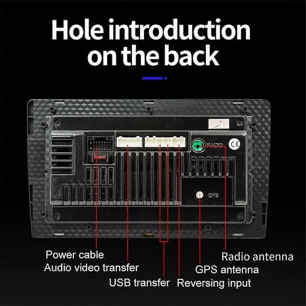 Android 13 Bilradio Trådløs Carplay Android Auto, 2 Din 10 Tommer Touchskærm Bilradio GPS WiFi Bluetooth Bakkamera