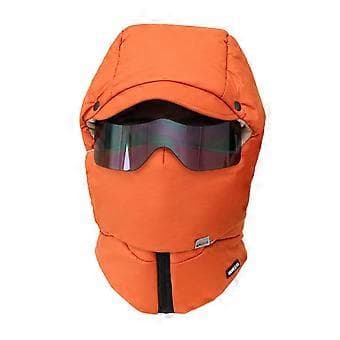 Vinterhat Vindtæt Maske Komfortabel Trapperhat til Udendørs Skiløb Cykling (Orange)