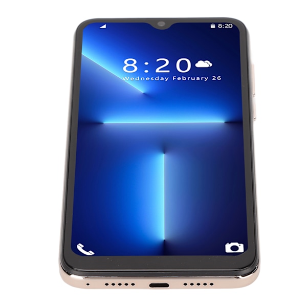 I13pro Max Smartphone 6,1 tum Stor Skärm 4G för Android 11 4 och 64G Minne Mobiltelefon 100‑240V Guld AU