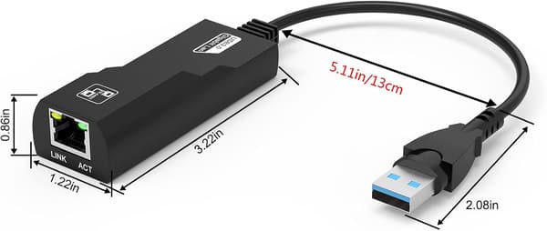 USB Ethernet -sovitin, USB 3.0 - RJ45 Ethernet -sovitin, 1000 Mbps