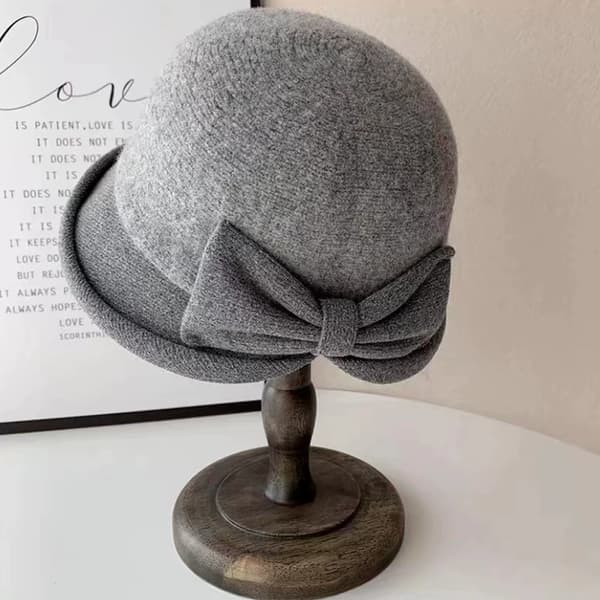 Uld vinterhat dame retro fedora hatte kirkehatte fiskehat dame filthat bowlerhat