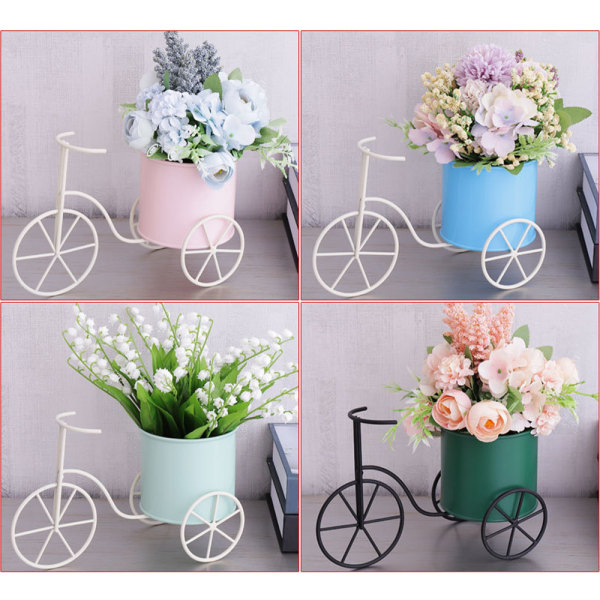 Bicycle Plant and Flower Pot Holder Planter Stand Metal Wire