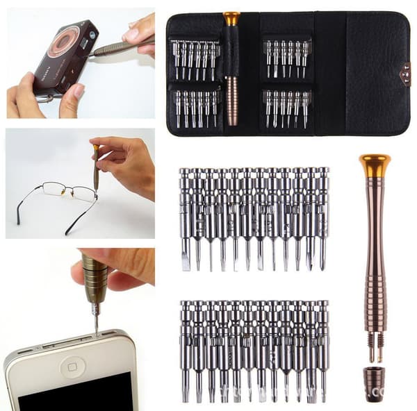 25-i-1 Mini Precision Skruvmejselset Reparationsverktyg