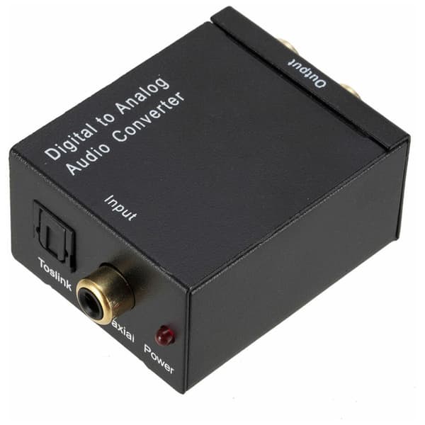 Digital til analog lydkonverter optisk til RCA lydomskifterboks