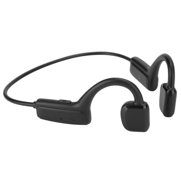 Trådløse hovedtelefoner Bone Conduction Earphone Udendørs sportshovedsæt med mikrofon til Bluetooth 5.3 Sort