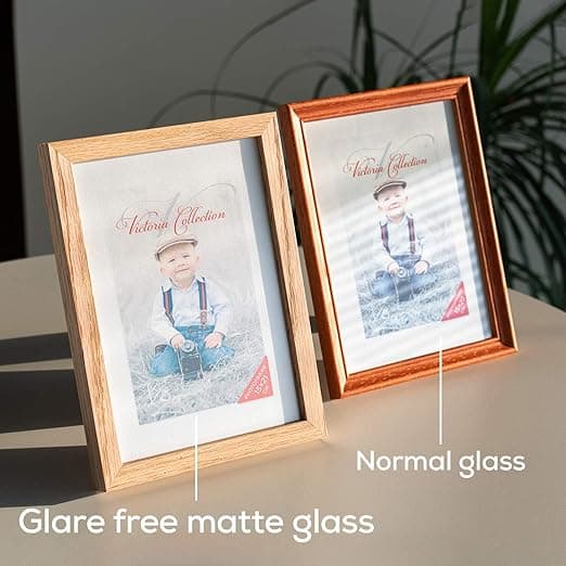 1 st fotoram i massiv ek - Klassisk träfotoram för A4 (