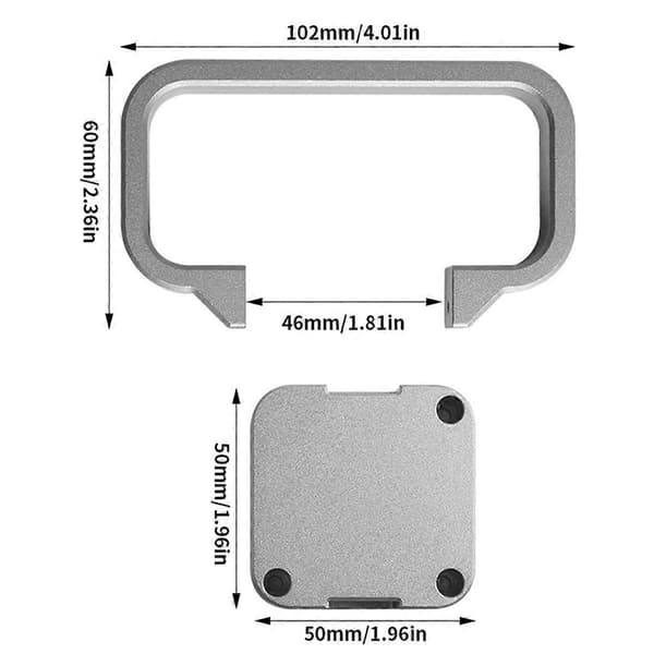 For Bambu A1 Mini Håndtak i metall CNC AL6061 Materialsett Enkel å holde for A1 MINI 3D-skriver