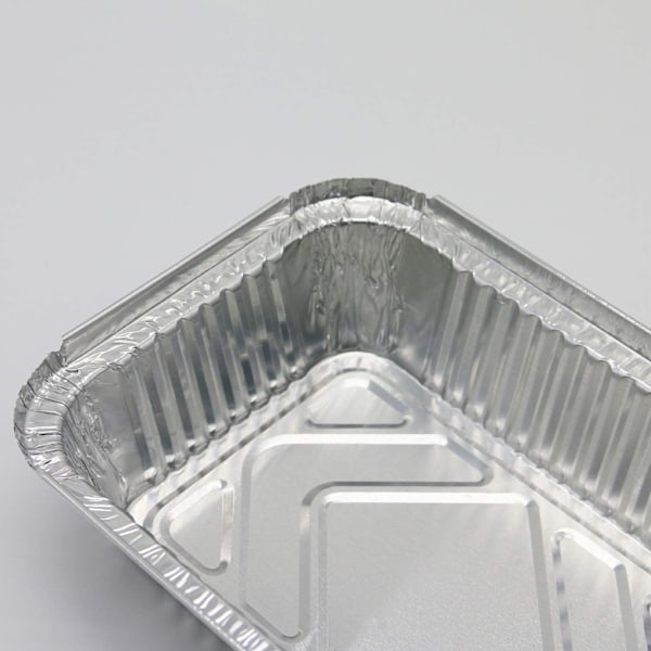 Droppbrickor, grillbricka, gryta - förpackning med 125 engångsbrickor av aluminiumfolie, lämpliga för bakning, stekning, matlagning, liten behållare 60 individuell