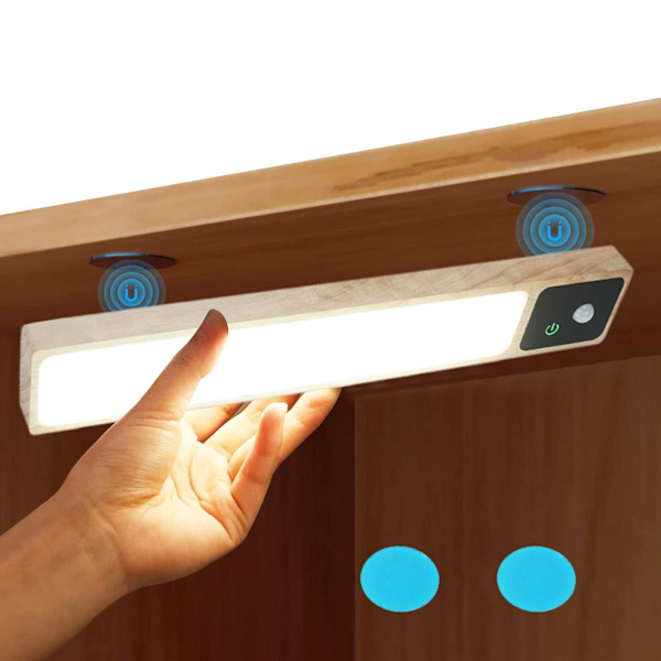 35 LED rörelsesensor skåpslampa uppladdningsbar nattlampa