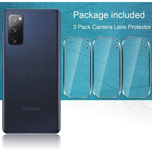 3-pack C4U® Kamera linsskydd i härdat glas för Galaxy S20 Transparent