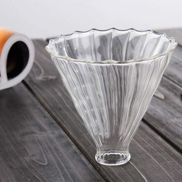 Glasdroppkaffe tratt tratt tjocknat glaskaffe kon