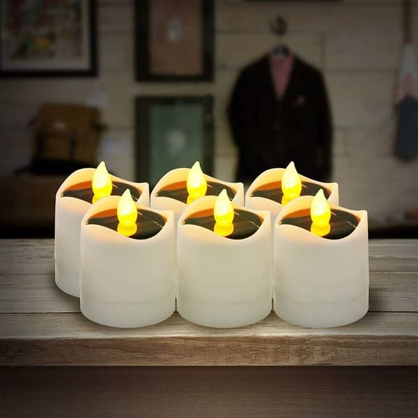 Solcellelys, LED-lys - Realistisk og Lyssterk 7,5*5,8cm