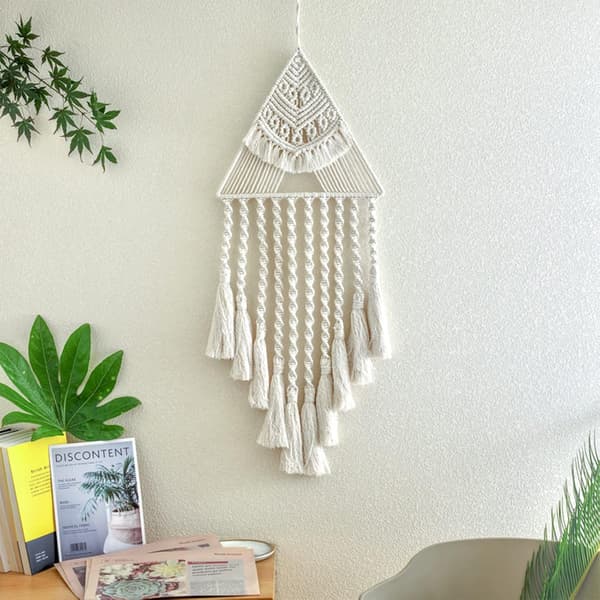 Vægophæng Macrame Gobeliner, Bohæme Stil Håndvævet Tapet