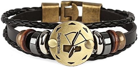 Punk Legering Läderarmband För Stjärnbild Flätat Reparmband Manschett