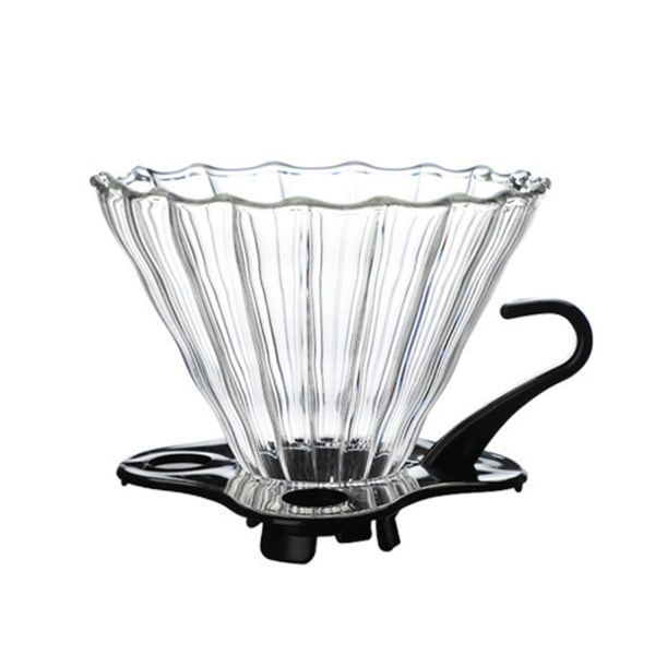 Glasdroppkaffe tratt tratt tjocknat glaskaffe kon