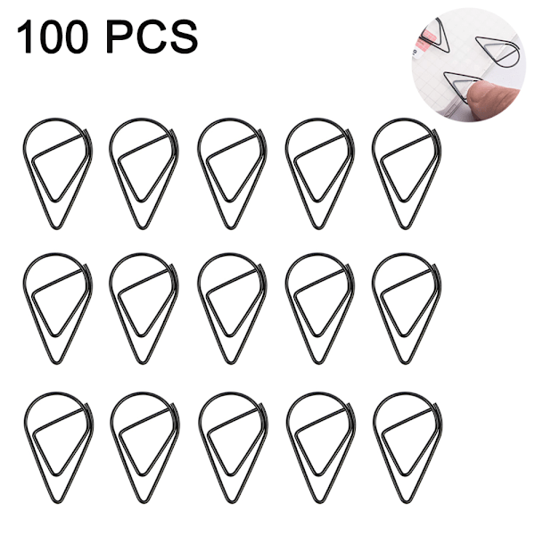 Gemklämmor släta silver, 100-pack gemklämmor stora 2 tum,