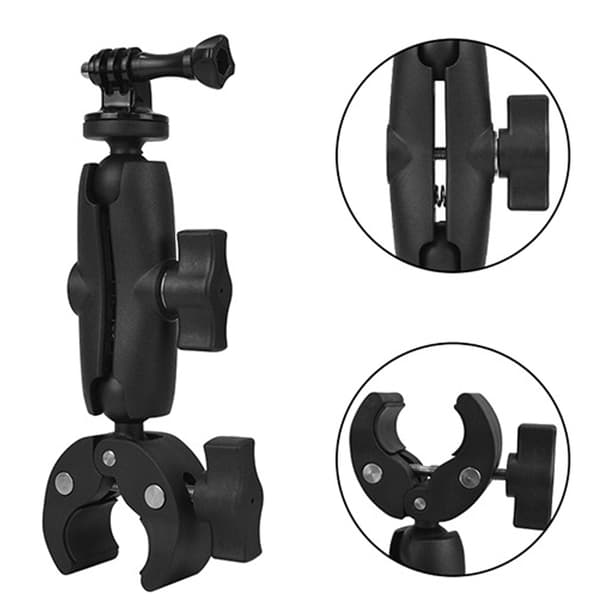 Motorsykkel Sykkel Styrefeste for GoPro, Kamerafeste Metall Cla