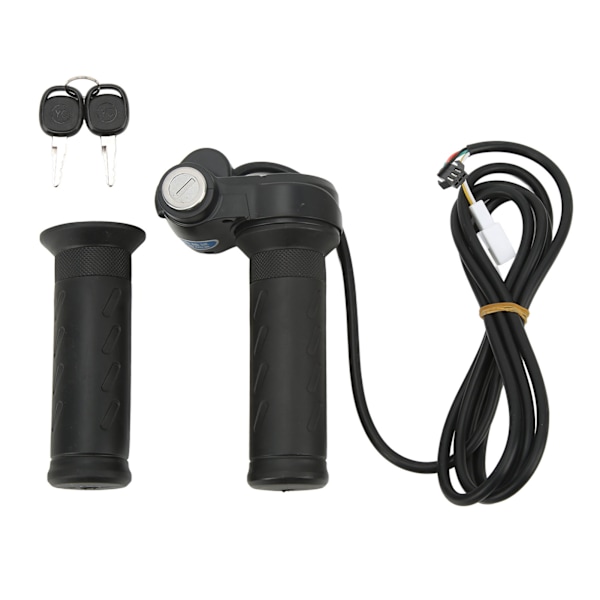 Twist Gasreglage för E-cykel, Högkvalitativt ABS-material Universell Spänningskompatibel Handtagsgrepp med LED-Effektindikator och Halkskyddsdesign