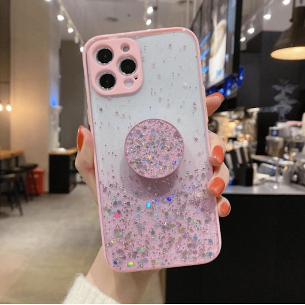 Round Pop Grip Skal iPhone 13 Pro - Rosa