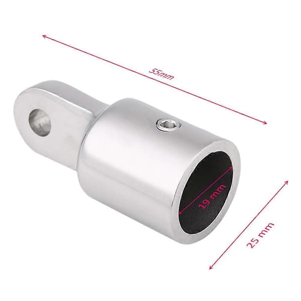 19 mm rustfrit stål øjeende til båd Bimini Top Cap Fitting Hardware