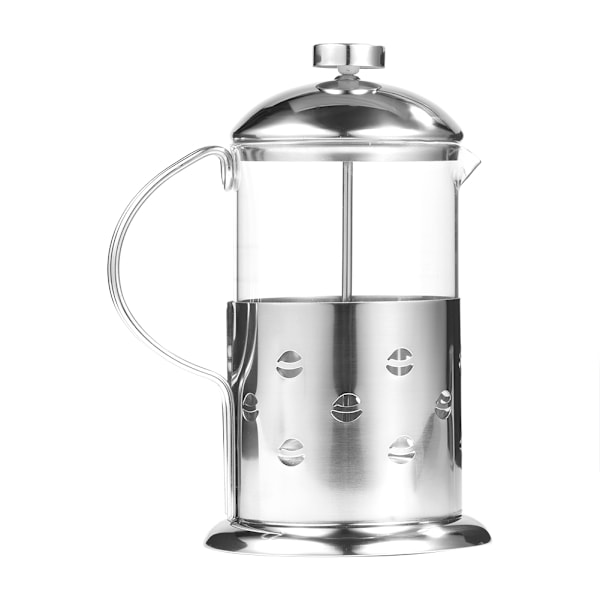 800 ml rostfria glaspresskanna för kaffe och te