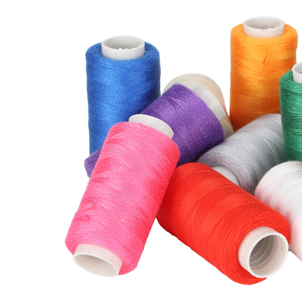 Sytrådsset Premium Polyester Sytrådar Blandade Färger Mångsidigt Starkt Material Med Universell Nålkompatibilitet För Hand Och