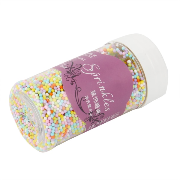 2 mm små färgglada pärlor pärlsocker fondant