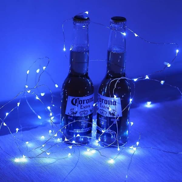Solcelled Dragelys, Mini 100 LED Kobbertrådstrenglys