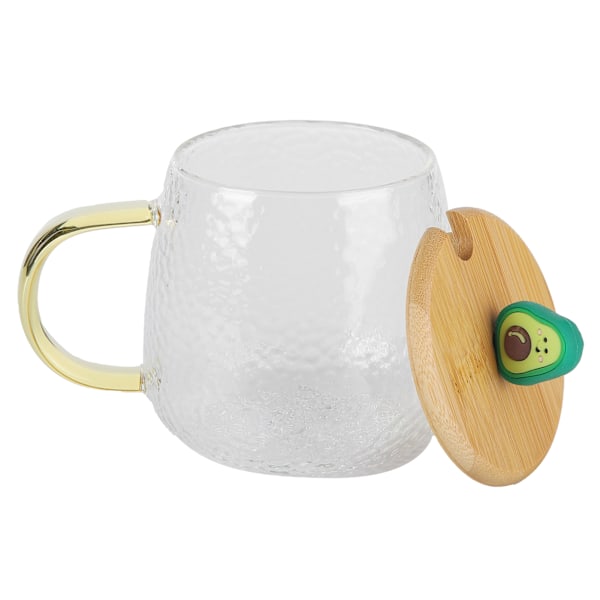 400 ml söt kopp i högborosilikatglas, värmebeständig mugg med