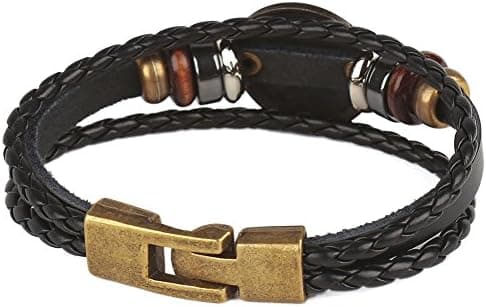Punk Legering Läderarmband För Stjärnbild Flätat Reparmband Manschett