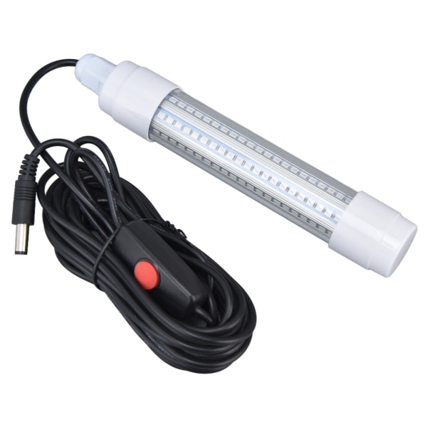 Fiskelampa 126 LED IP68 Vattentät 1000lm Nedsänkbar Nattfisk Sökare Lampa 13W AC12‑36V