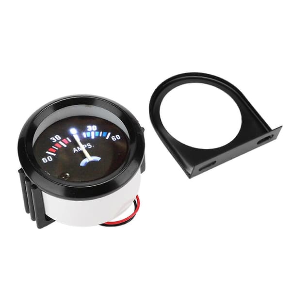2 tommer 52 mm bilamperemeter voltmeter 60-0-60A AMP-måler voltmeter til modifikation