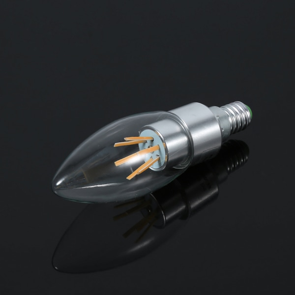 E14 4W 85-265V COB LED-glödtrådsljuslampa Energisparande