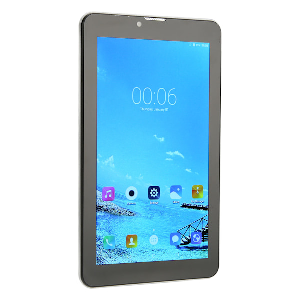 7-tums Tablet 2.4G 5G RAM 4GB ROM32GB Främre 5MP Bakre 8MP 1960x1080 Octa Cores 5000mAh Tablet för Android10 AU-kontakt 100 till 240V Svart