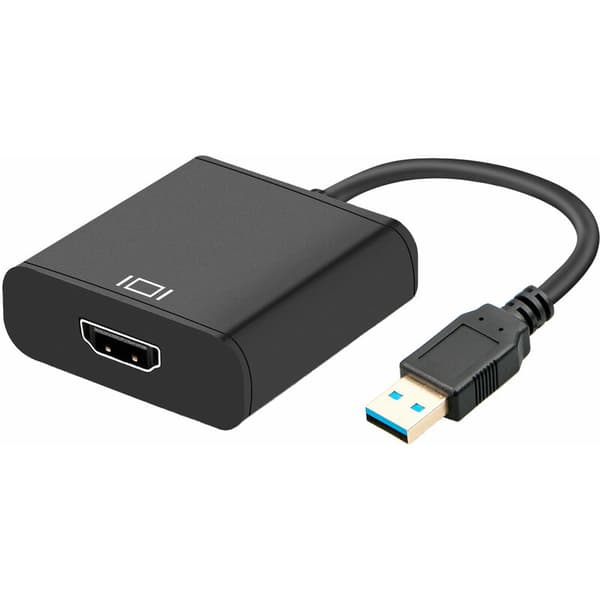 USB 3.0 - HDMI-muunnin, kaapeliadapteri, musta