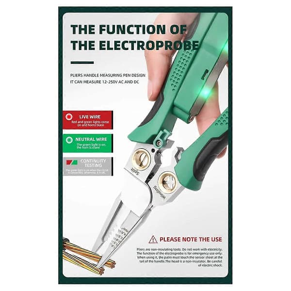 Rustfri Stål Wire Strippere Multifunktionel Spidstang Skridsikker Multifunktionel Wire Stripper