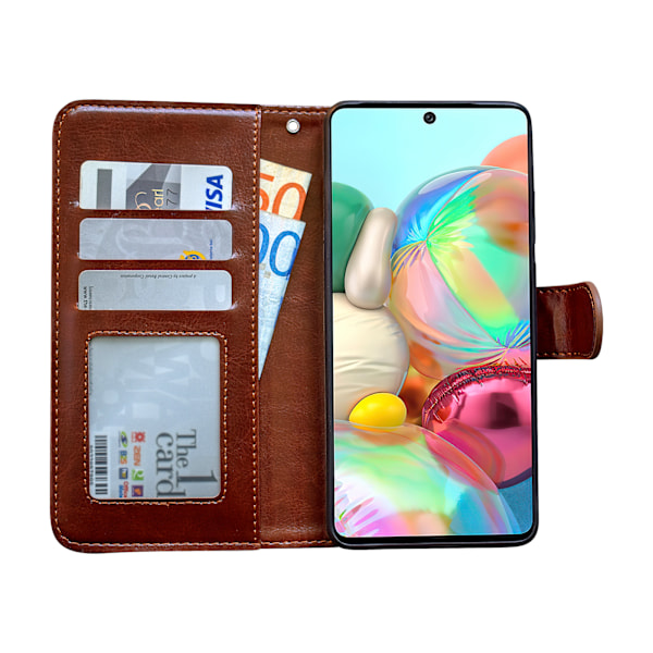 Samsung Galaxy A71 - Läderfodral / Skydd Rosa Rosa