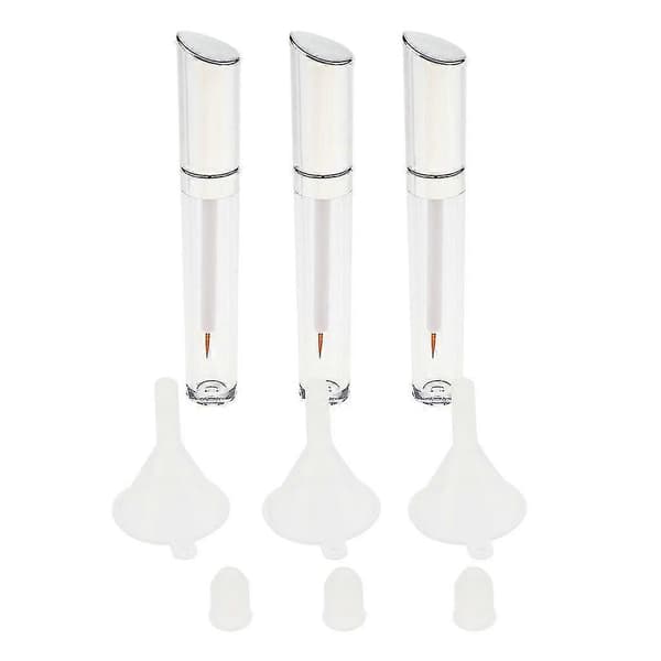 5 ml tomme tuber Mascara Eyeliner Lip Gloss hetteglassflaske med trakter for eyeliner