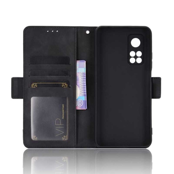 Xiaomi Mi 10T / Mi 10T Pro Plånboksfodral PU-Läder 6-FACK Winston V3 Svart