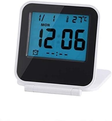 Digital reseväckarklocka, mini hopfällbar bärbar väckarkalender