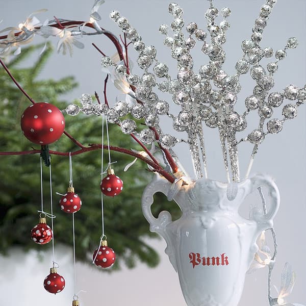 Bärgrenar för julgransdekorationer, pyssel, ornament, heminredning