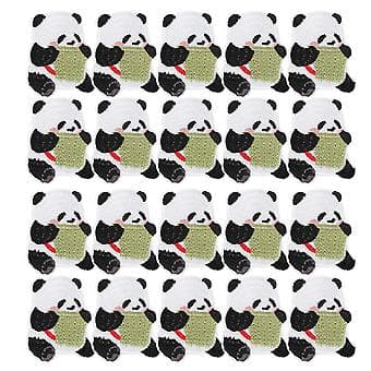 20 Kreative Panda Broderede Stofmærker: Tøjtilbehør, Emblemer og Mærker