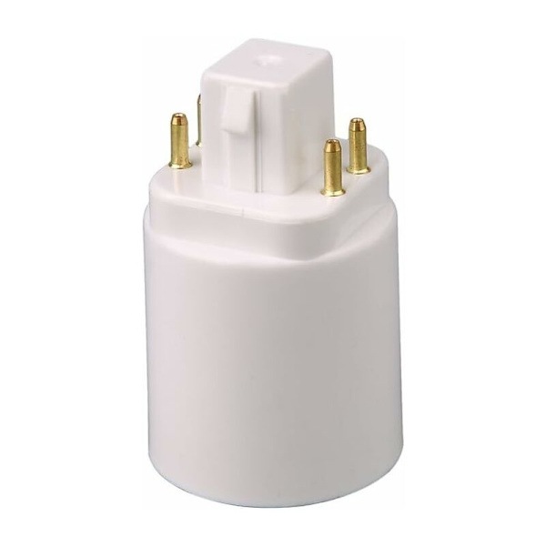 GX24Q LED-lampeadapter til 4-benet E27-fatning (2 stk.)