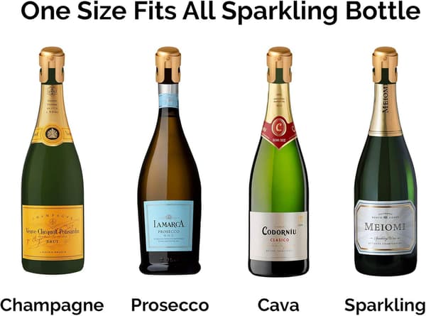 Guld Champagne Prop, Designet i Frankrig, Forsegler til Cava, Pros