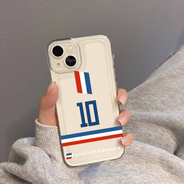 Telefoncover med VM-tema: Tysklands Müller #13 (kompatibel med iPhone 14 Plus)