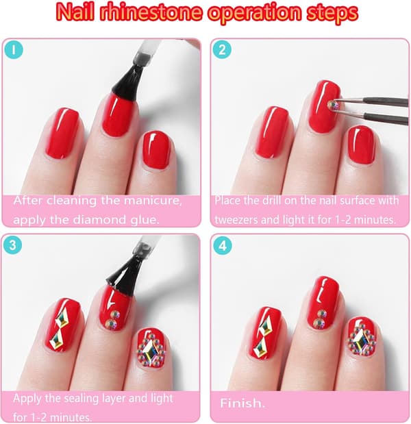 2500 st Nail Art Strass Stenar, 3D Mix Nail Art Strass Stenar