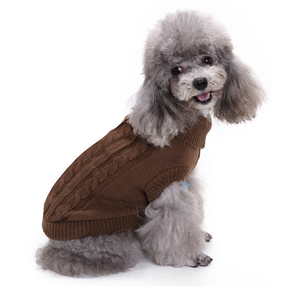 Kæledyrs vinter sweater Solid hundesweater Kæledyrsbipod