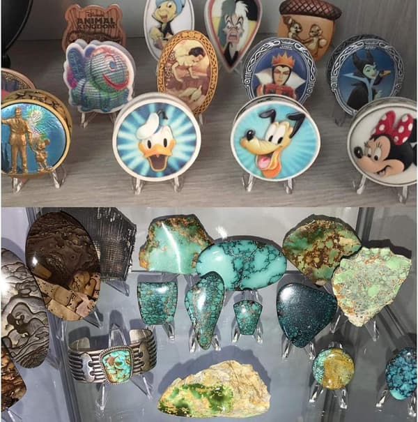 12 stk Mynt Holder Display Stativ Mynt Staffeli Medalje Merke Samling